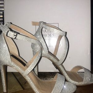Silver glitter High Heels